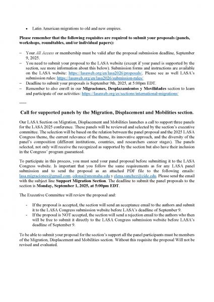 Call for papers LASA 2026 Page 2